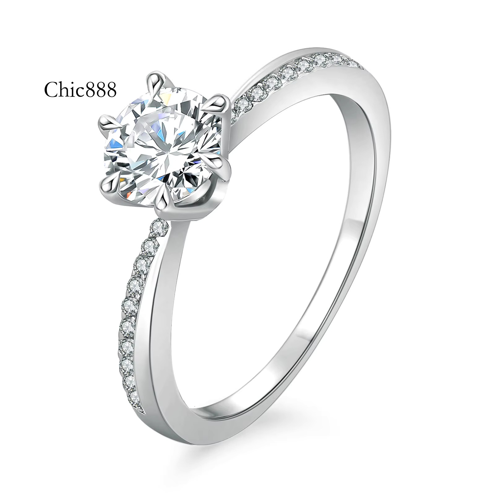 Hot Selg Fine Gold IGI Certified 2.0ct 1.0ct Ring Custom Women Jewelry Wedding Lab Grown Dia Rings