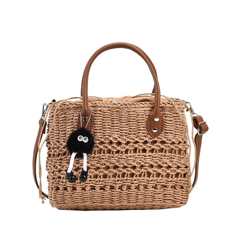 Summer Straw 2025 New Style Crossbody Fashion Handheld Vegetable Basket Weaving Beach Vacation Bag #swissmilitary