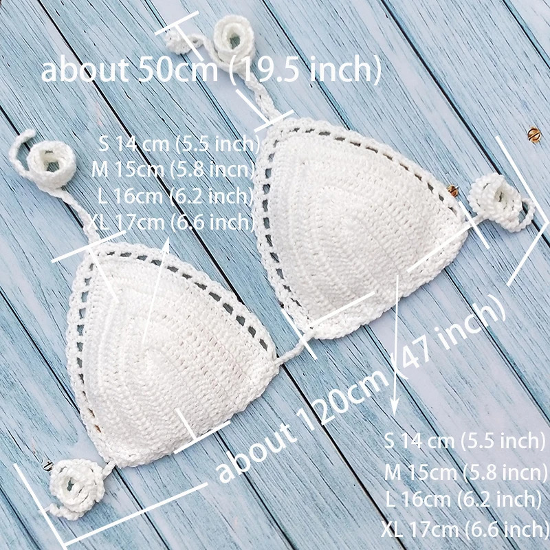 Have Lining Chest Pad Micro Bikini Set Women Crochet Sexy Swimsuit Solid Backless Swimwear Low Waist Bathing Suit Female 250227