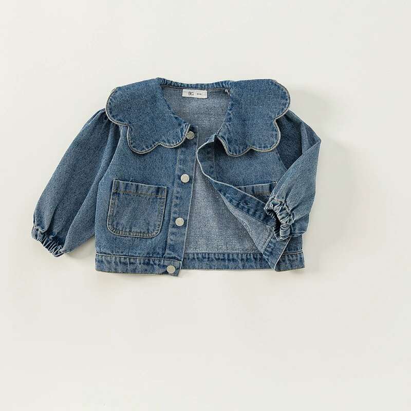 Ddmyshoesvip Denim Jacket Clothes Kids Jackets For Girl Outwear Coat Children Top Infantil Menina Abrigos