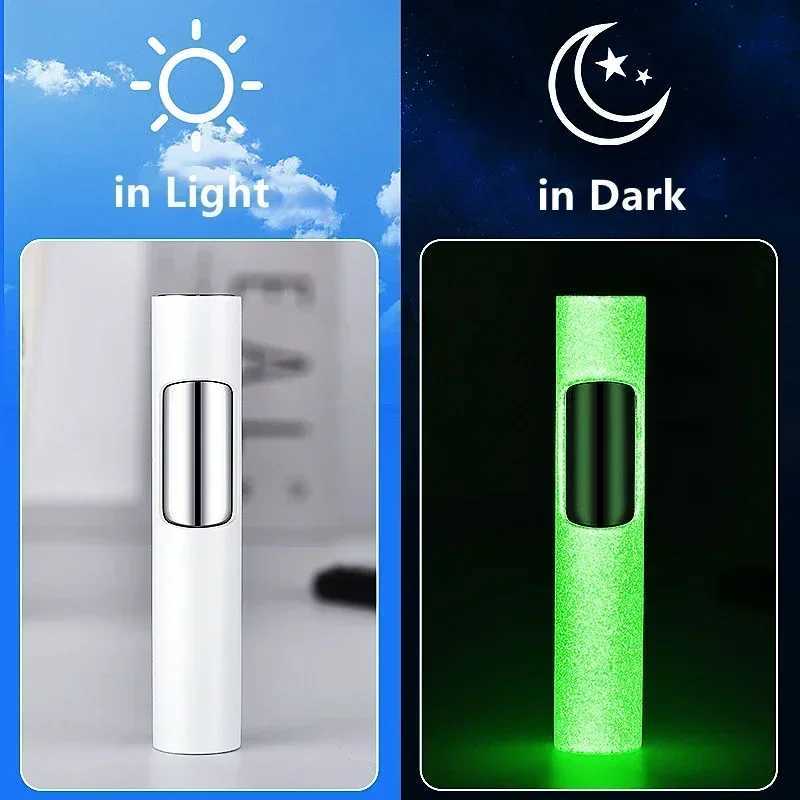New Torch Luminous Lighter Jet Cigarette Cigar Accessories Pen Airbrush Butane Refill Metal Windproof LighterGadget gift for menT250301