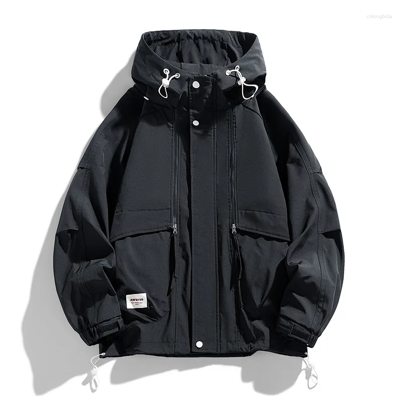 Mens Jackets Oversize Men Jacket Coats Windbreaker Trench 6XL 7XL 8XL Plus Size Hooded Waterproof Black Bomber Camping Loose Thin Softshell