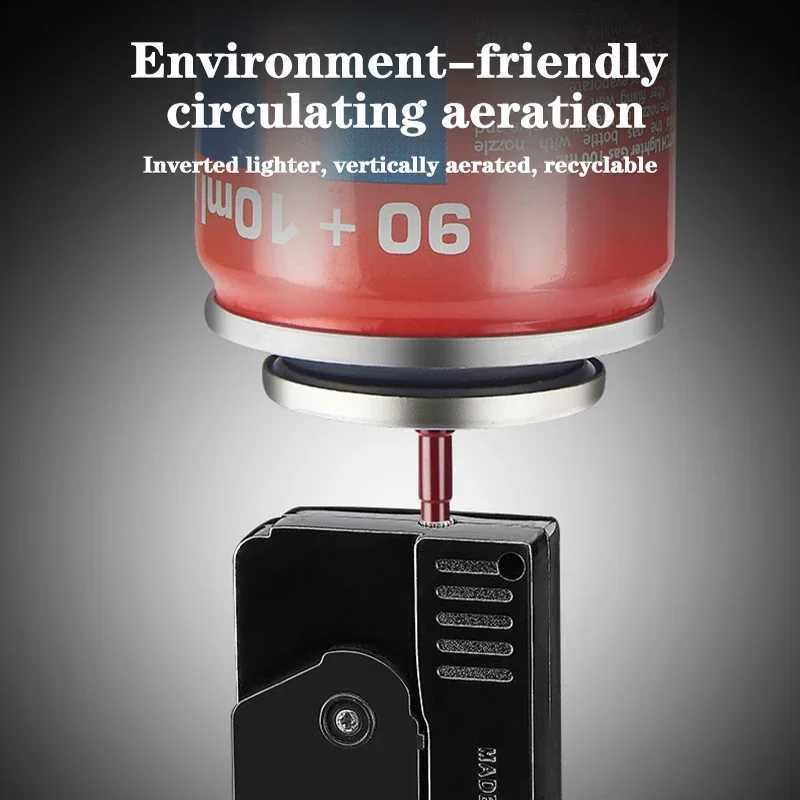 Metal Double Fire Personalized Deformable Pistol Direct Charge Plus Open Fire Lighter Spitfire Windproof Fun Lighter GiftT250301