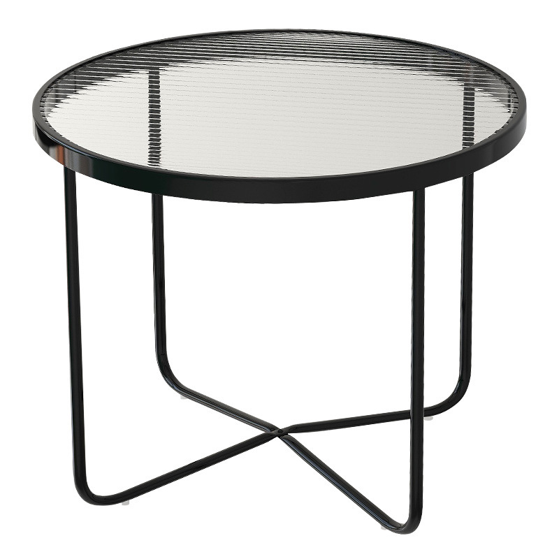 Sofa side table light luxury senior sense of small coffee table small round table net red ins coffee table iron balcony table