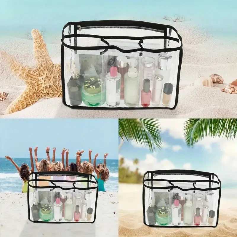 Transparent Beach Bag Organizer Waterproof Insert Divider Space Pouch hot XL Large Capacity Storage Liner Fi Boggs Accessories Y250228