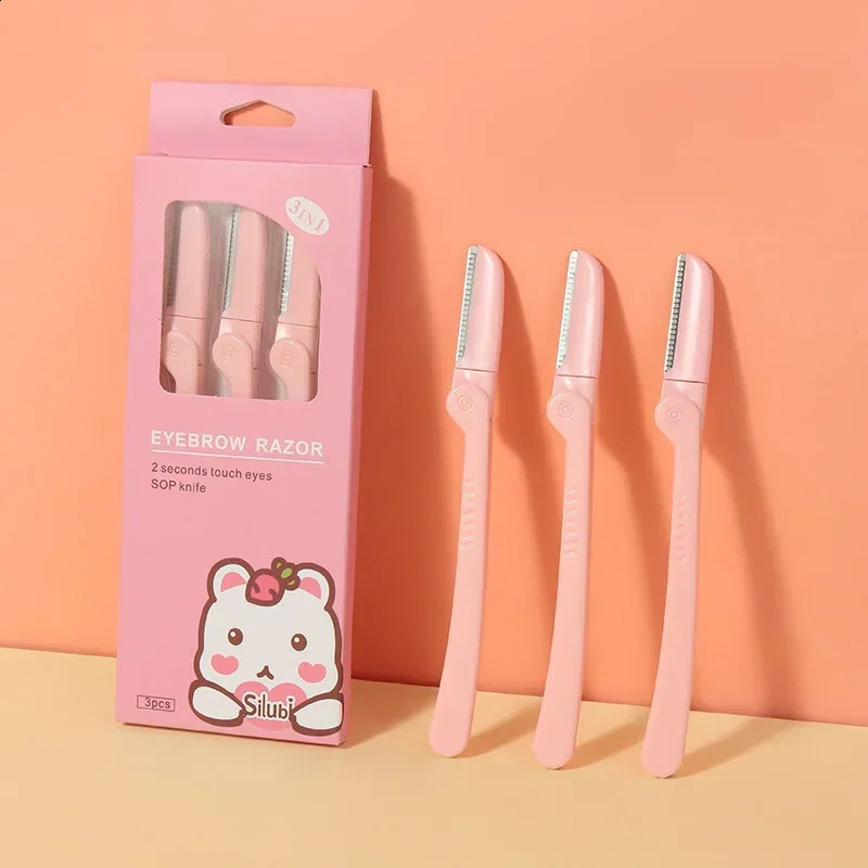 Women Face Care Hair Removal Tool Makeup Shaver Knife Eyebrow Trimmer Safe Shaving Rezors 3pcs/lot 250224