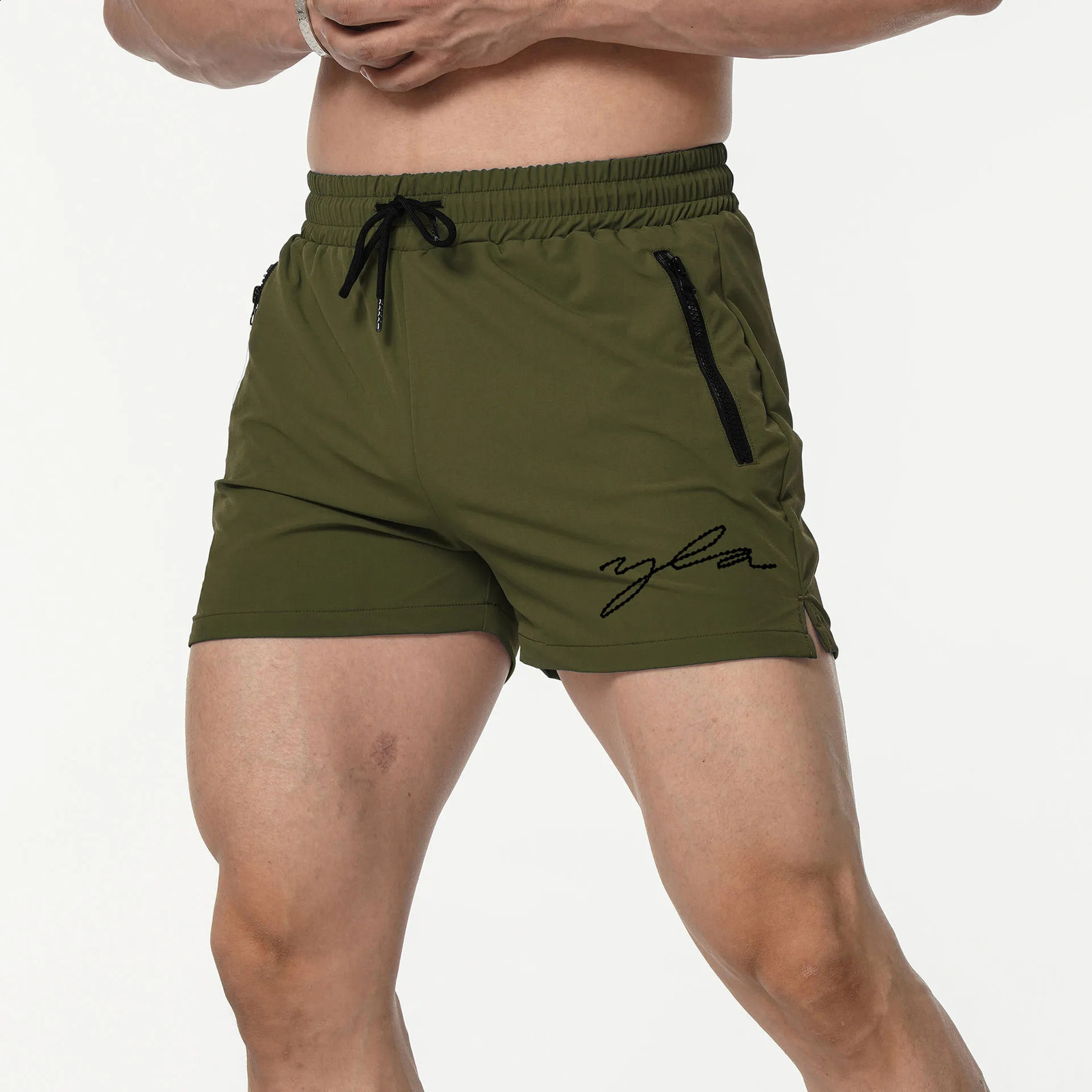 Sports Quick Drying Stretch Breathable Shorts Summer Outdoor Fitness Midwaist Male Adult No Lining Three Minute 250225