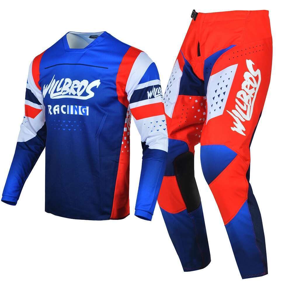 Willbros MX off-road motorcycle sports shirt set, off-road pants, earth bike enduro MTB BMX SX racing suit equipment combination