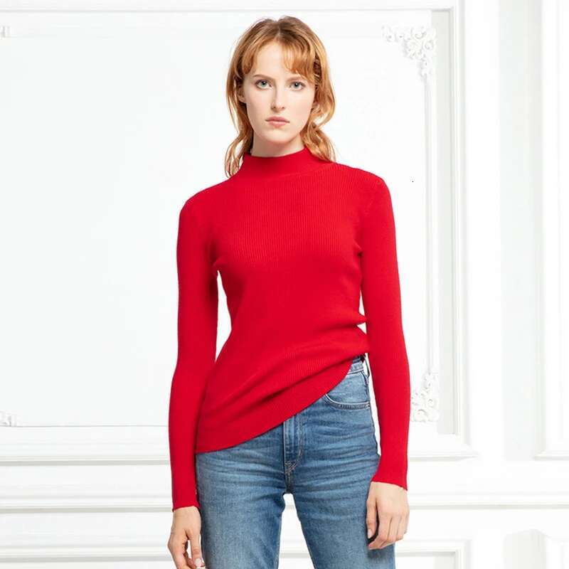 2024 New-coming Autumn Winter Top Pull Femme Turtleneck Pullovers Women's Sweaters Long Sleeve Slim Korean Chic Jumpers