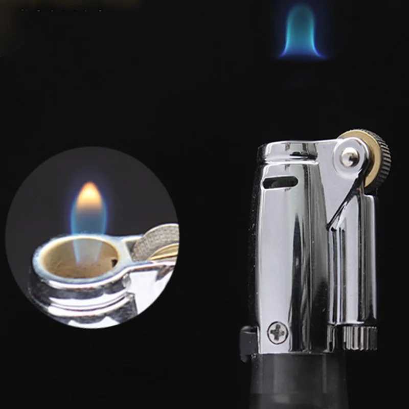 Butane Gas Lighter Creative Floating Flames Grinding Wheel Strip Fashion GiftsT250301