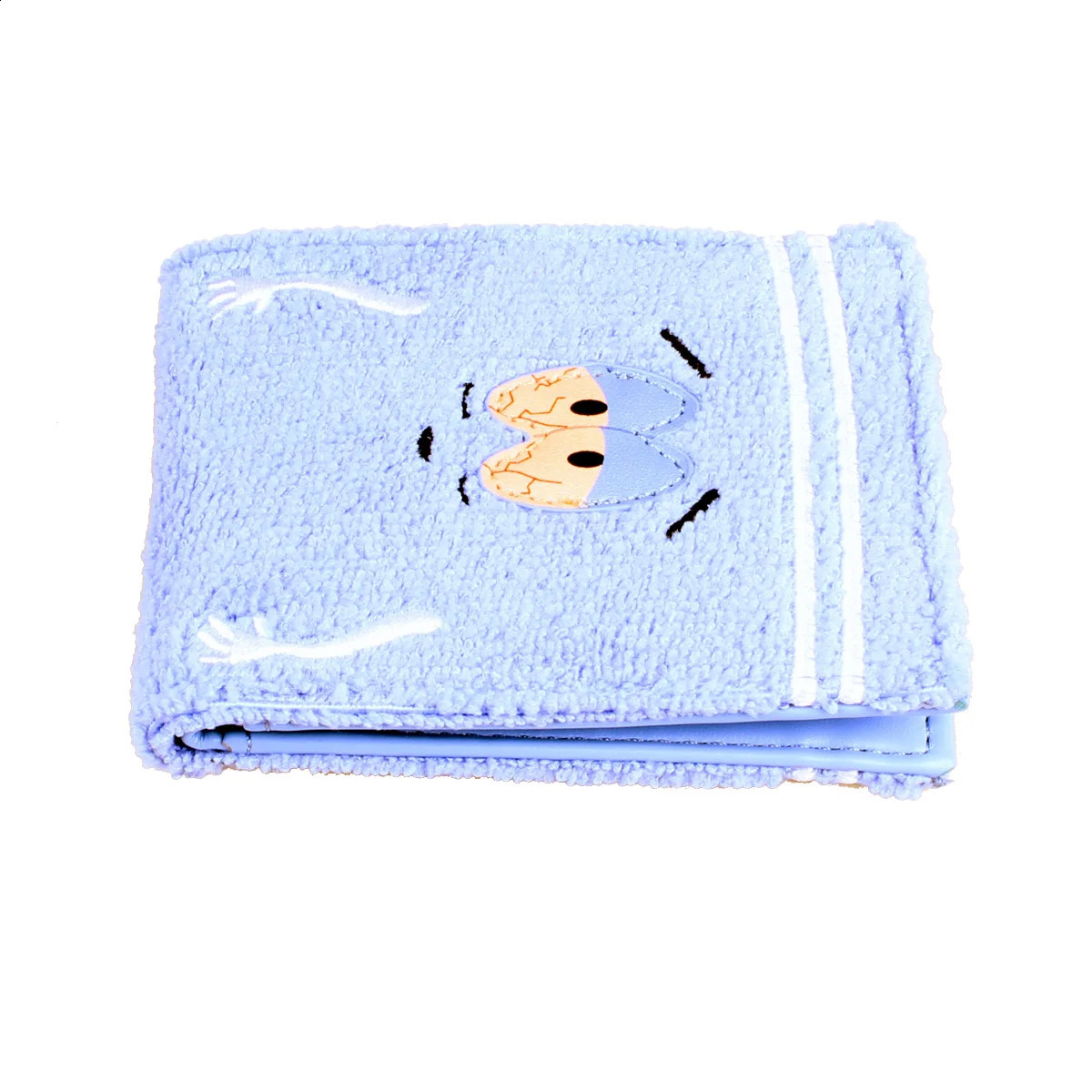 Towel cloth embroidered anime fashion wallet personalized ID card holder 250228