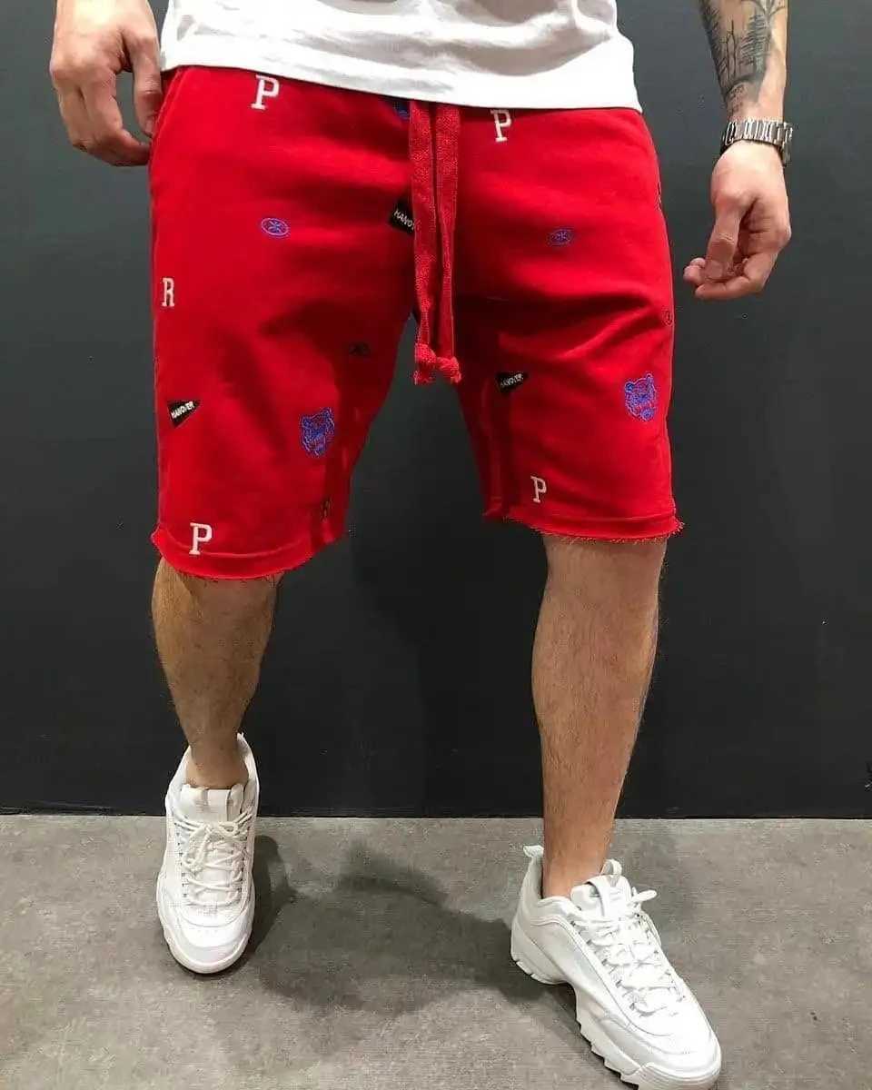 2024 Summer Mens Cargo Shorts Jogging Gym Casual Embroidered Shorts Fashion Mens Cargo Shorts T250424