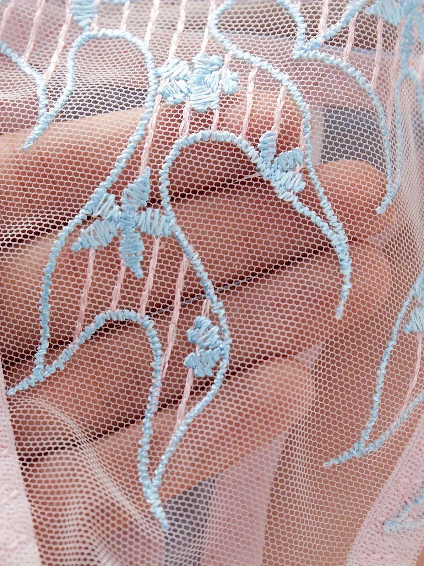Ellolace Fairy Lingerie Ultra Sexy Transparent Bra Lace Daring Lingerie Woman Floral Embroidery Beautiful Intimate Quick SetXJ250301