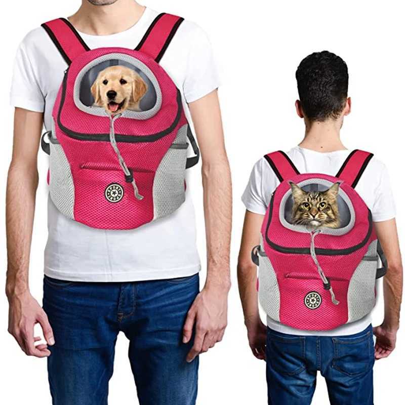 Pet Cat Dog Backpack Out Walking Travel Portable Animal Transport Bag Small Dogs Chihuahua Carrying Shoulder Backpack 250205