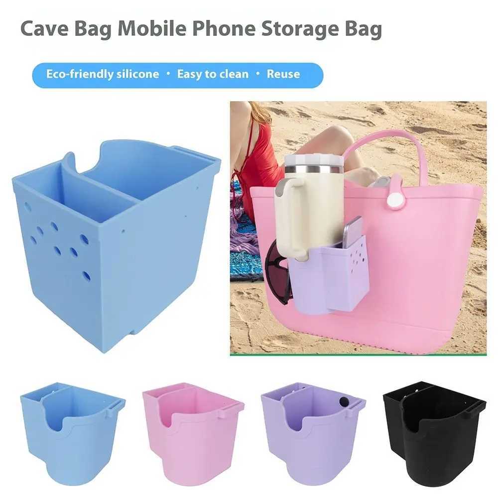 Sil Storage Pouch Cloth Soft Waterproof Phe Holder Phe Storage Organizer Water Cup Holder for Bogg Bag Y250228