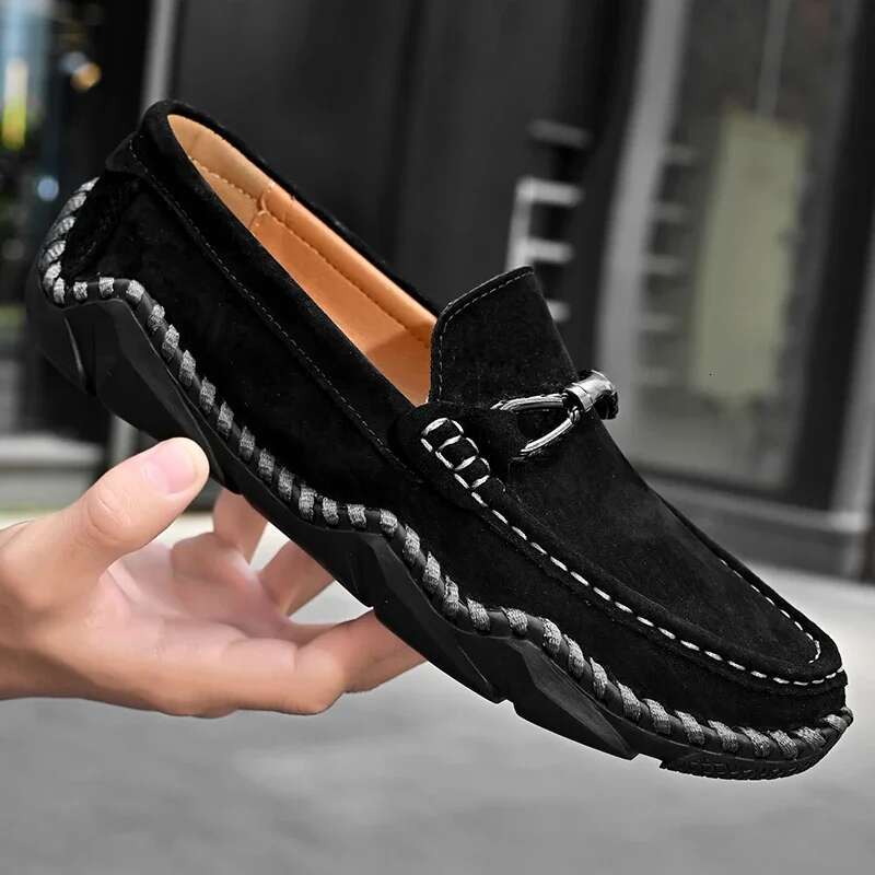 Loafers 2023 Spring Clasicc Comfy Man Flat Moccasin Fashion Slip-On Boat For Men Casual Shoes