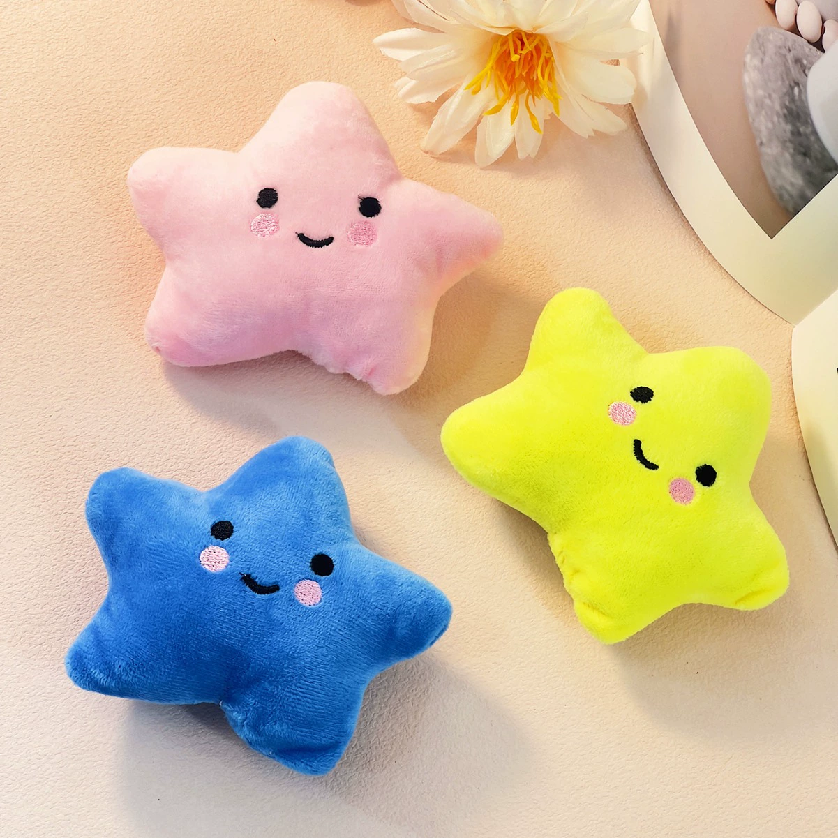 Pet plush dog voice simulation cartoon animal resistant to biting and grinding plush pet toy supplies