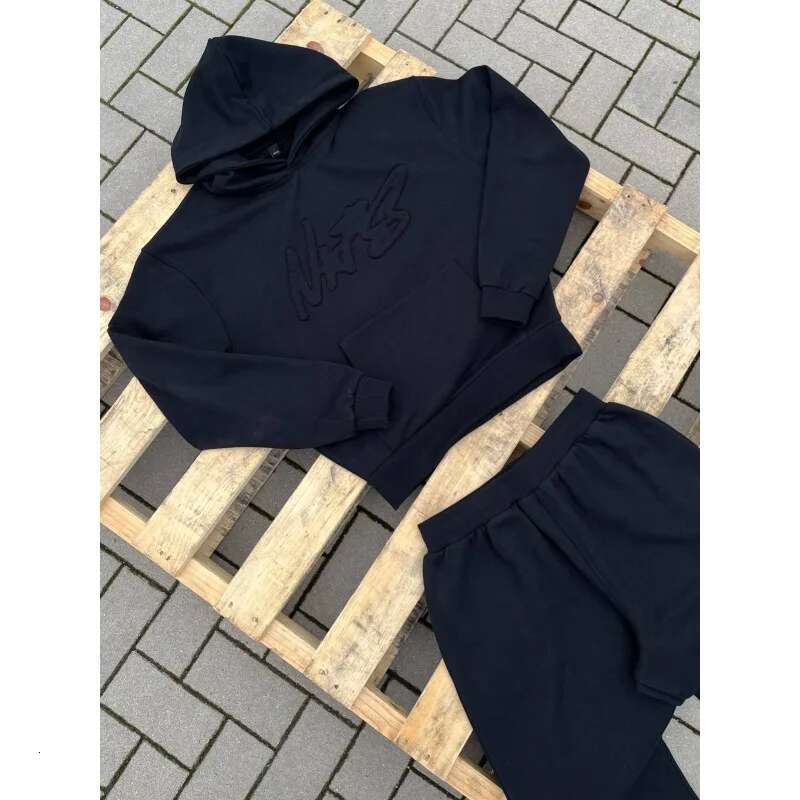Y2k Casual Hoodie Suit American Style High Street Alphabet Patch Versatile Streetwear Trendy Retro Hip Hop Men Women Sportswear