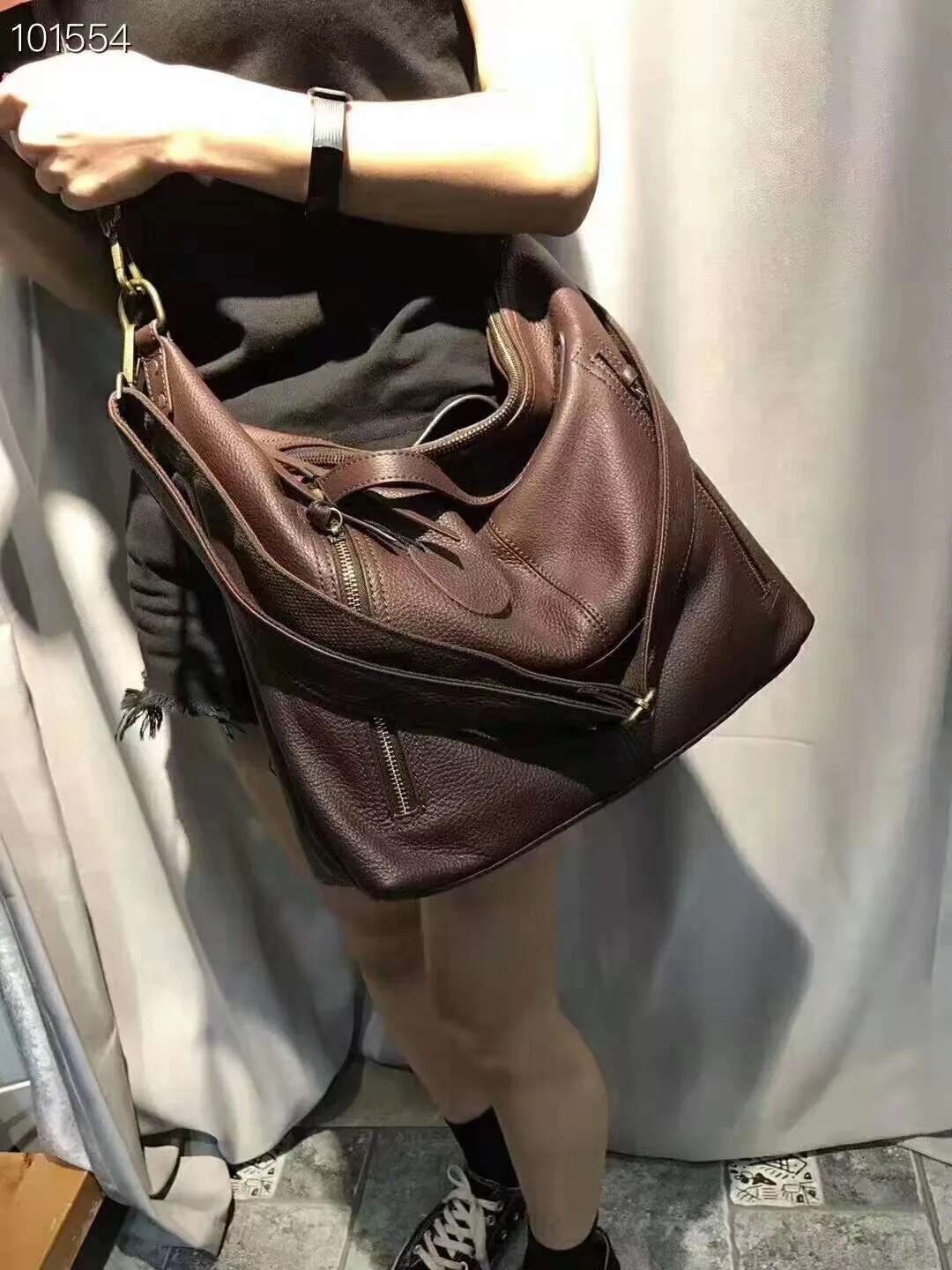 Genuine First Layer Leather Women Handbags 2022 New Fashion Bags One Shoulder Large Capacity Casual Messenger Bag