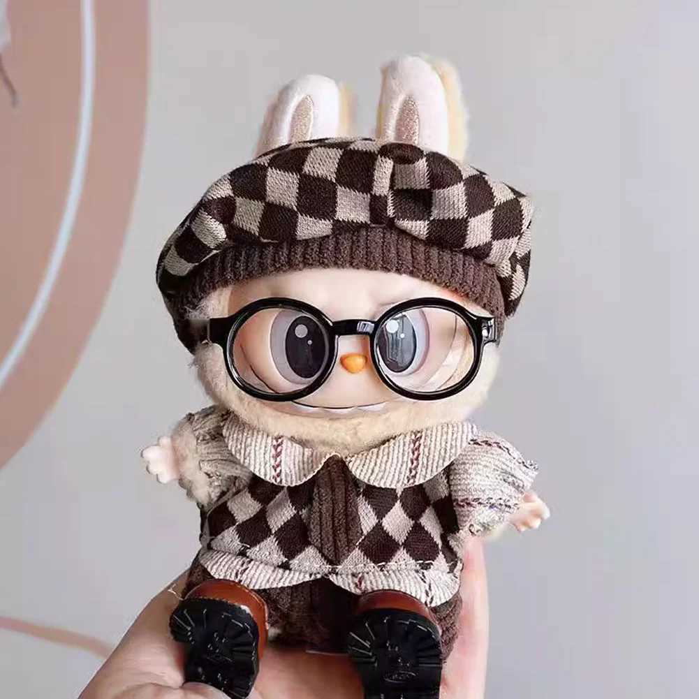 For 17cm Labubu Idol V1 V2 Fashion Mini Doll Clothes Outfit Accessories Slish Outfit Clothes Sports Leisure Suit Clothing GiftXJ250301
