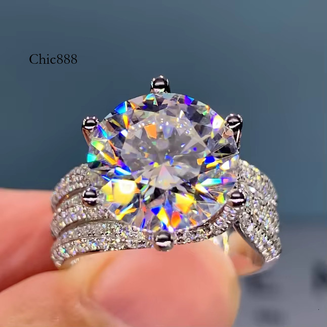 Fashion Adjustable Similar Moissanite Dia Fine Jewelry Wedding Engagement Rings for Women