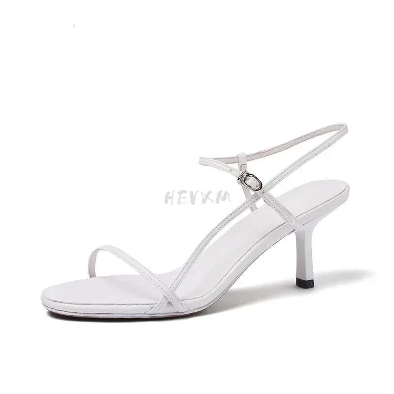 Low Sandals Summer Woman Leather Suit Female Beige Womens Shoes High Heels Low-heeled Black Comfort New Stiletto Girls -heeled