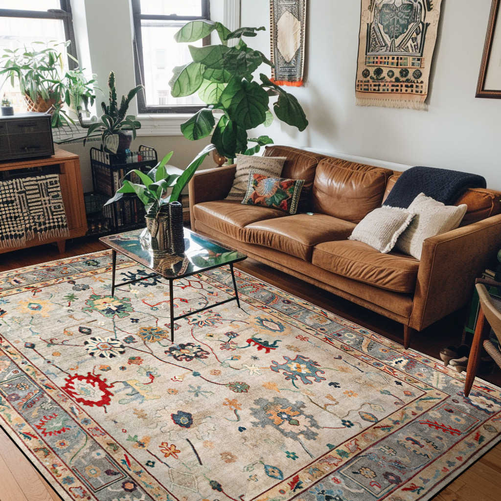 Carpet Turkish Rug 6x9 Area Rugs Boho Decor Area Rug Oushak Carpet bedro Carpet Balcony corridor non-slip floor mat Z241113