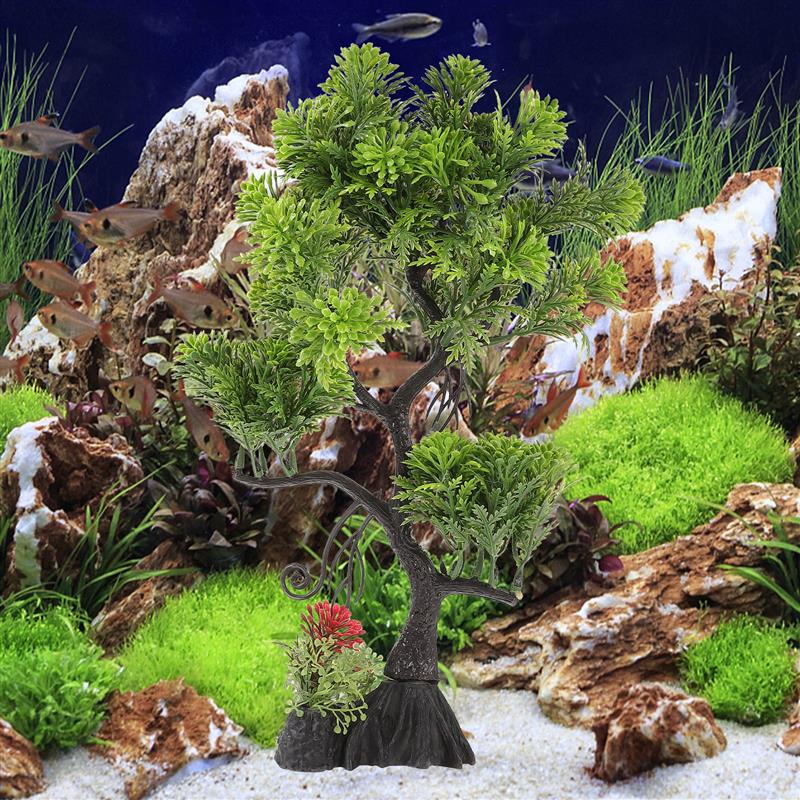 Aquarium Simulation Tree Model Simulated Tree Fish Tank Artificial Plastic Aquarium Model Fish Tank Landscaping Decoration
