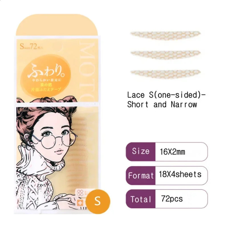 MOTONOZEN Double Eyelid Tape Sticker Invisible Fold Eyelid Lace Paste Stripe Self-adhesive Natural Eye Makeup Tool 250224