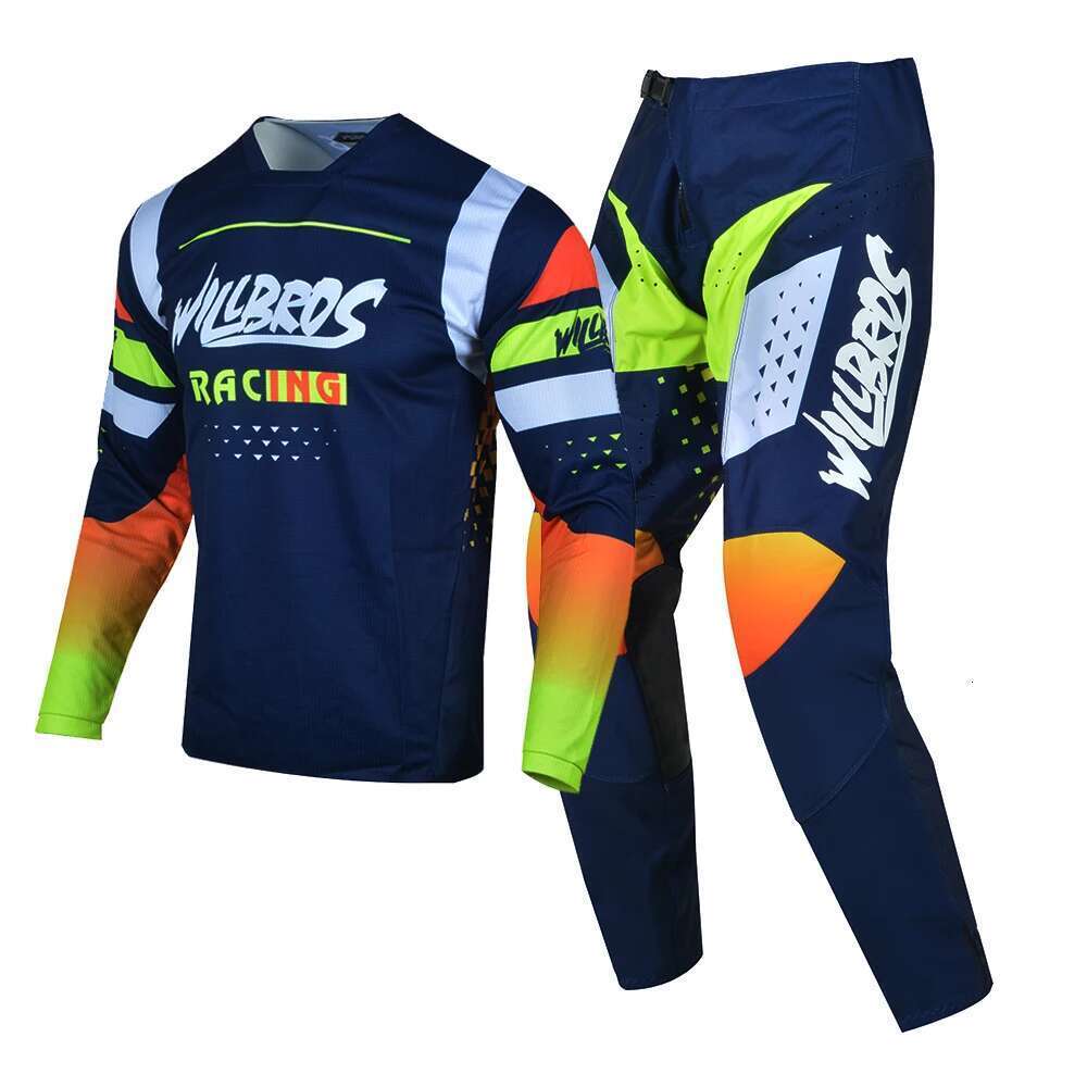 Willbros MX off-road motorcycle sports shirt set, off-road pants, earth bike enduro MTB BMX SX racing suit equipment combination