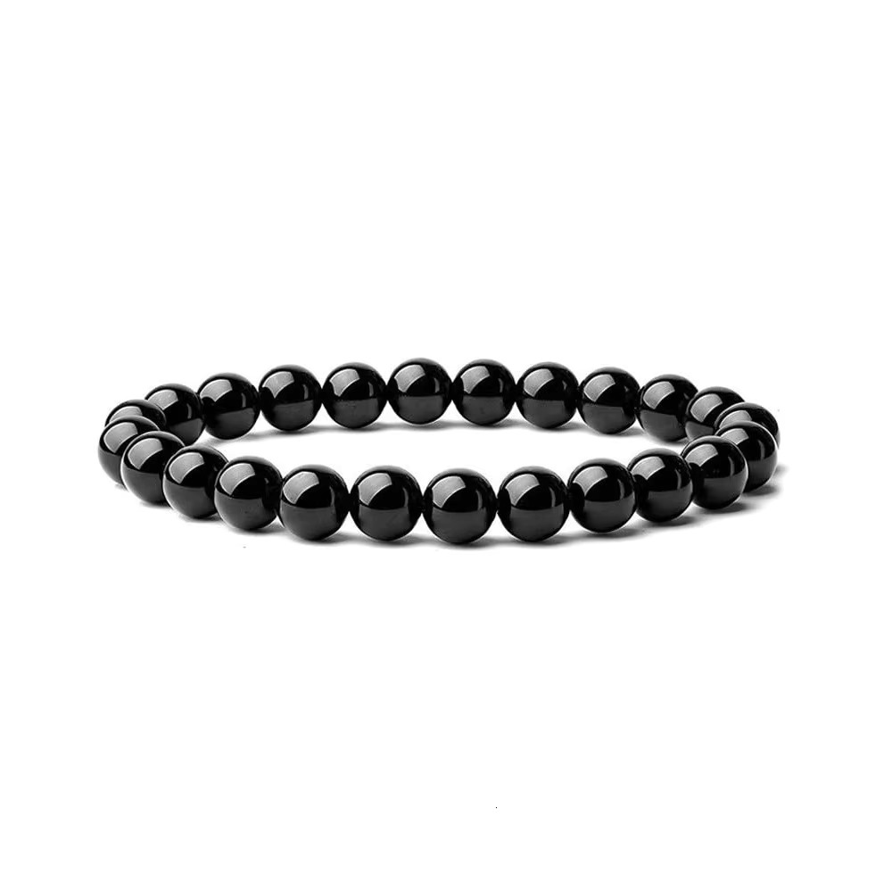 Unisex Classic Natural Stone Beaded Agate Tiger Eye Turquoise Stretch Yoga Bracelet for Men and Women Gift