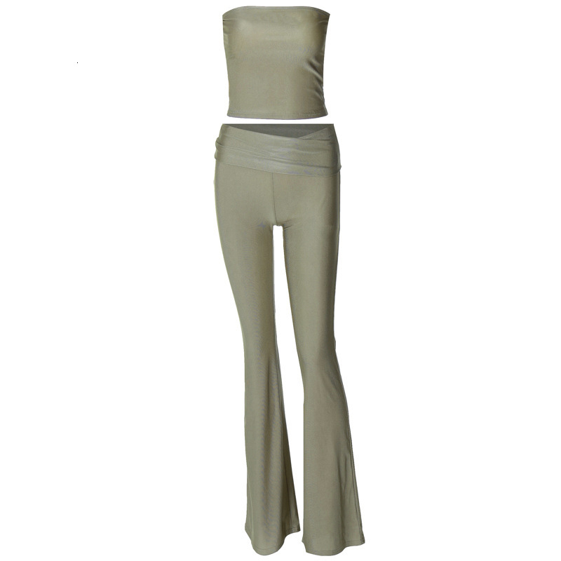 New Summer New Product Fashion Street Shoot Bra Top Slim Fit Pants Women's Set