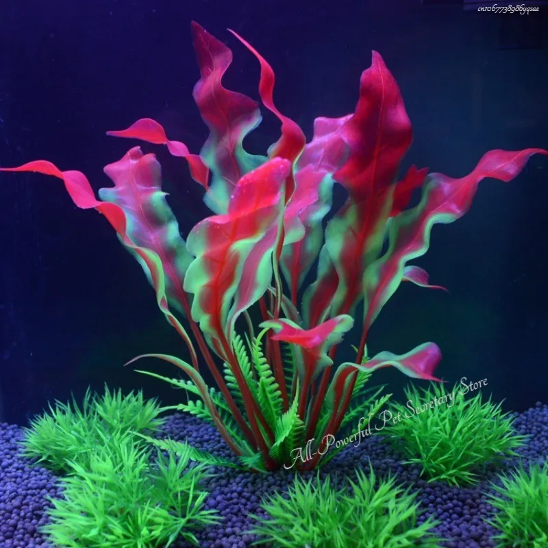 1pcs 20cm Plastic Aquarium Plants Fish Tank Decorations Artificial Seaweed Water grass Underwater Plants For Aquarium Ornament