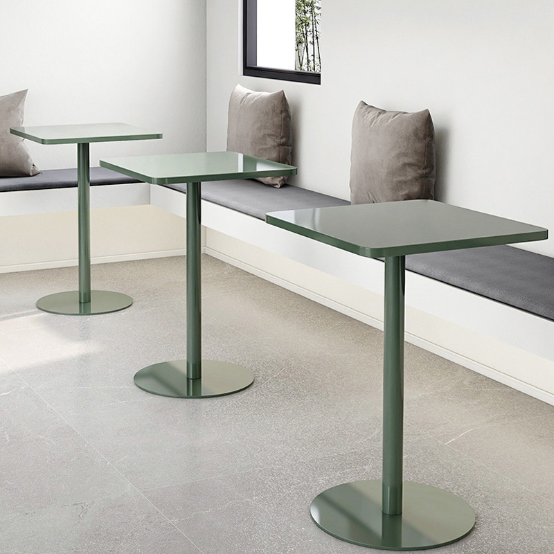 Balcony small square table simple household Scandinavian dining table commercial net red negotiation table coffee table milk tea store restaurant coff