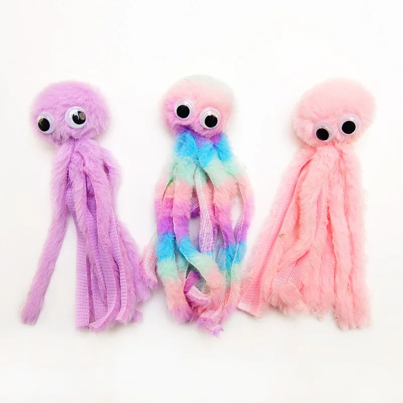 Cat Toy Cute Octopus Plush Toy Bite Resistant Teeth Interactive Play Pet Supplies