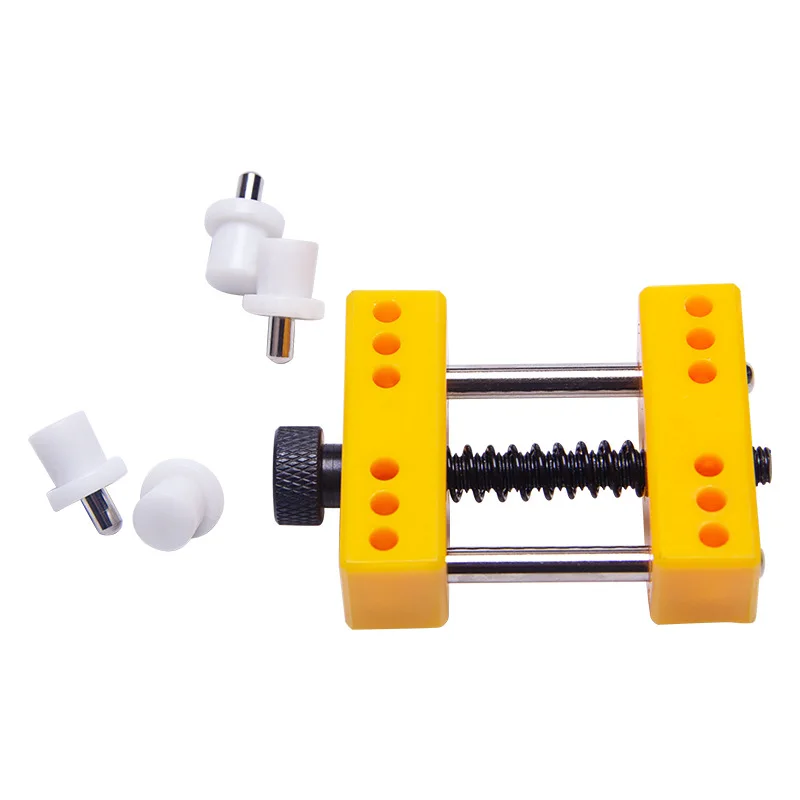 Black Square Round Watch Case Holder Dial Cover Fixed Seat Watch Repair Tool Spiral Bracket Watch Base Stand Watchmaker Tool