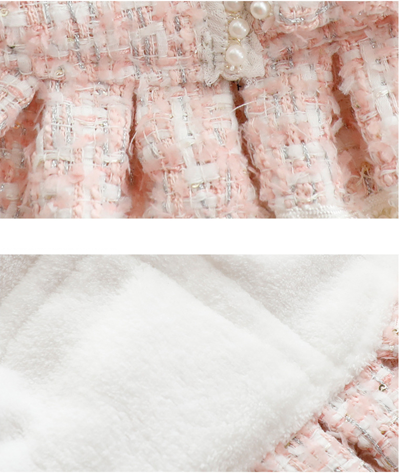 Dog Princess Dresses for Small Dogs Lolita Clothes with Cute Shoulder Bag Tweed Dog Costume White Girl Dog Clothes Luxury Coat Outfits Fall Costumes X