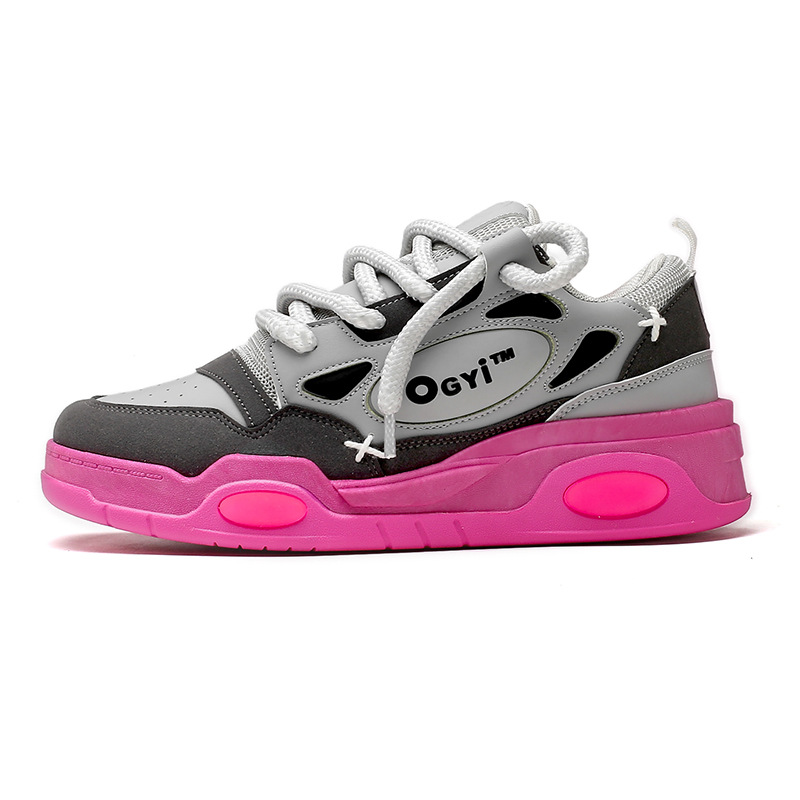 Men's and NEW women's breathable board platform elevation Casual Fashion classic retro bread shoes 35-45
