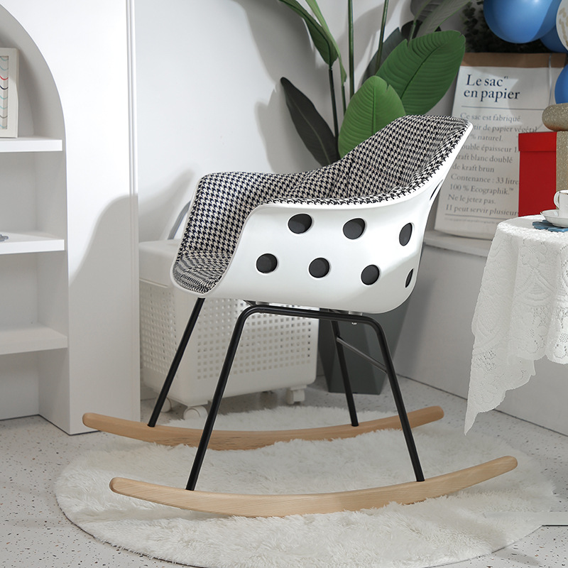 Net red bird's nest cheese rocking chair balcony home leisure lazy person chair small household living room simple modern rocking chair