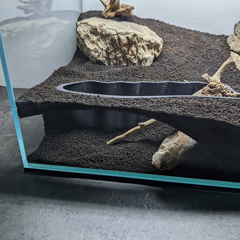 Aquarium Natural Corner Cave: Fish Body Location/Hidden and Observation Window