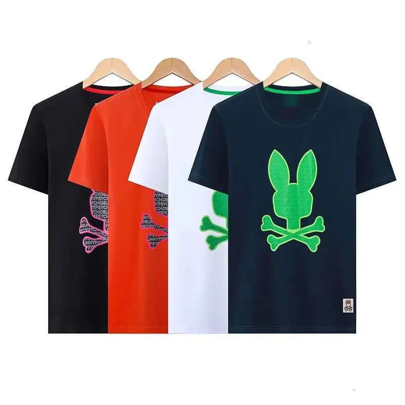 Designer psycholy bunnyly Mens T Shirts Tshirts tops Short sleeved casual tops Summer fashion casual shirts Tshirt clothing psycholies bunnylies Skull a0e