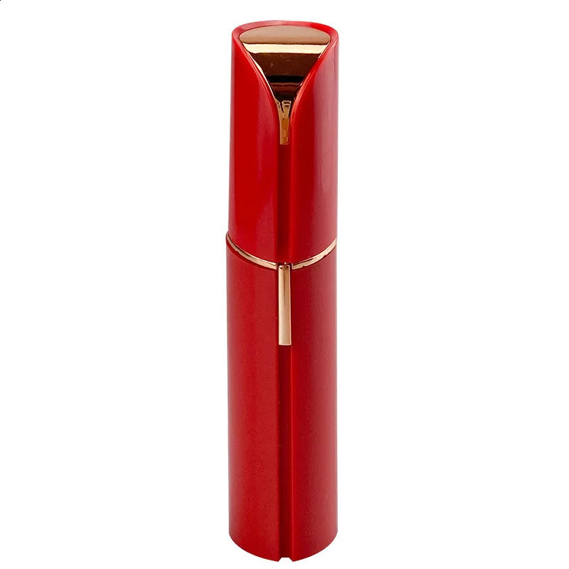 Solid Color Mini Lipstick Electric Hair Remover Eyebrow Trimmer Portable Small Hair Removal Device For Women 250224