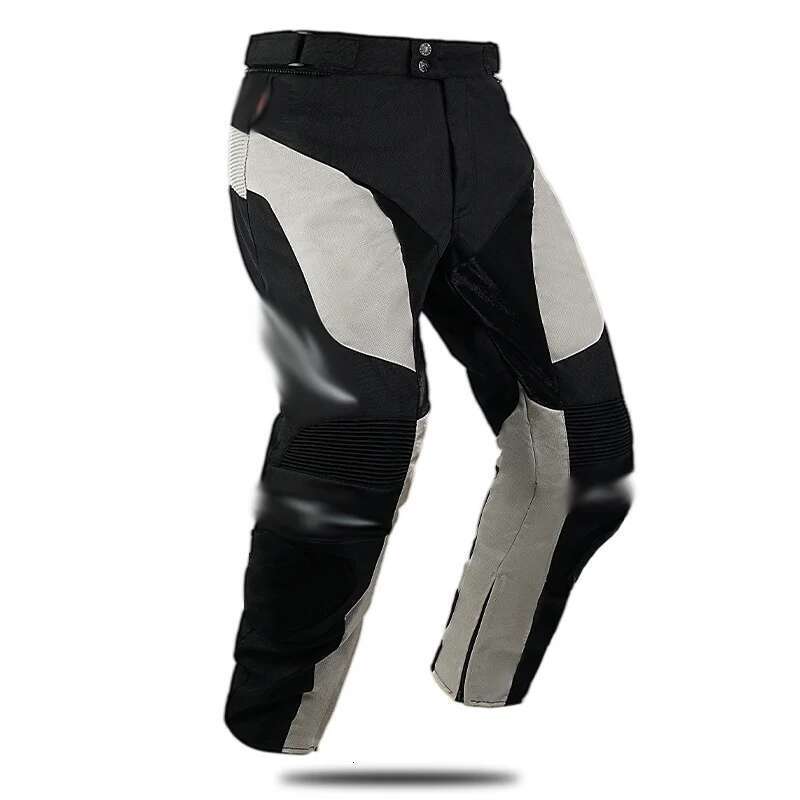 Waterproof and fall-proof leather jacket and trousers set, all-season motorcycle clothing, windshield and rain-proof, waterproof racing