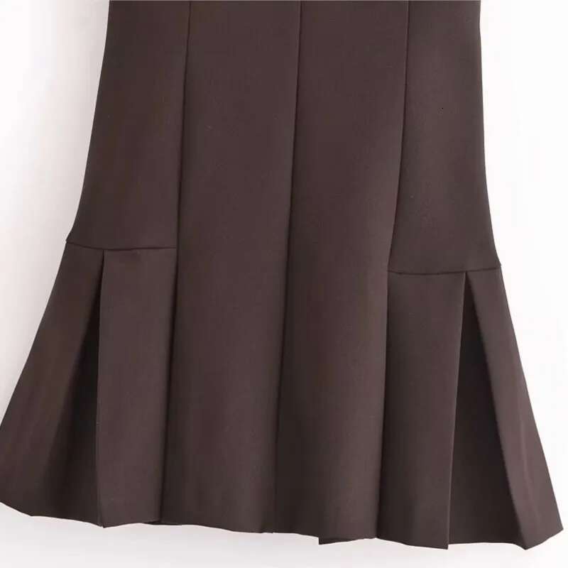 Wide Pleated Short For Woman Autumn Casual Ribbed Pattern Mini Shirt Style Dresses Female Midi Dress