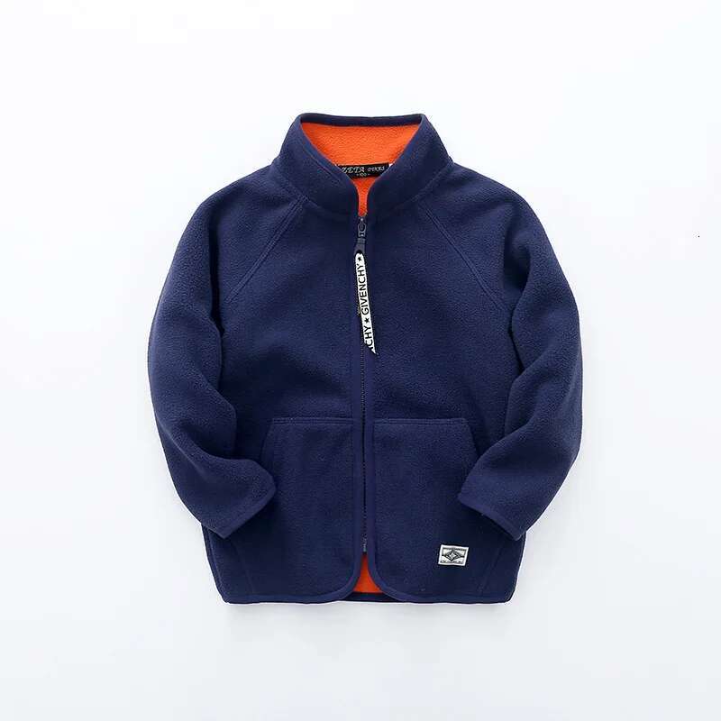 Ddmyshoesvip Warm Polar Fleece Unisex Child Coat Full Zip Sanding Baby Girls Boys Jackets School Kids Children Outerwear Years Old