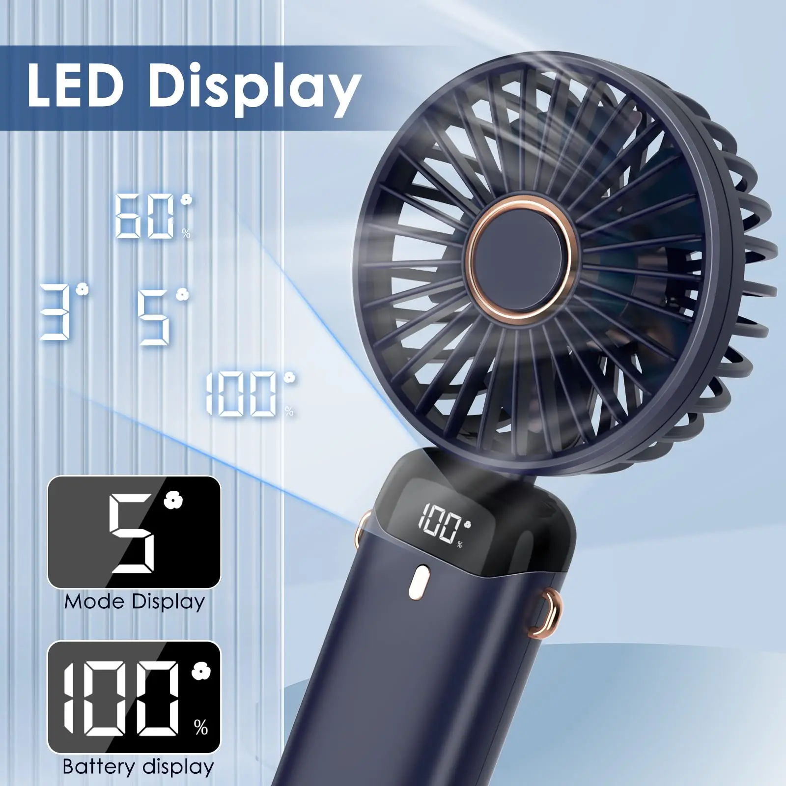 2025 Electric Fan Portable Air Conditioner Mini Cooler Rechargeable Neck Fans for Home Free Shipping Hand Usb Conditioning Blades 18000mah battery