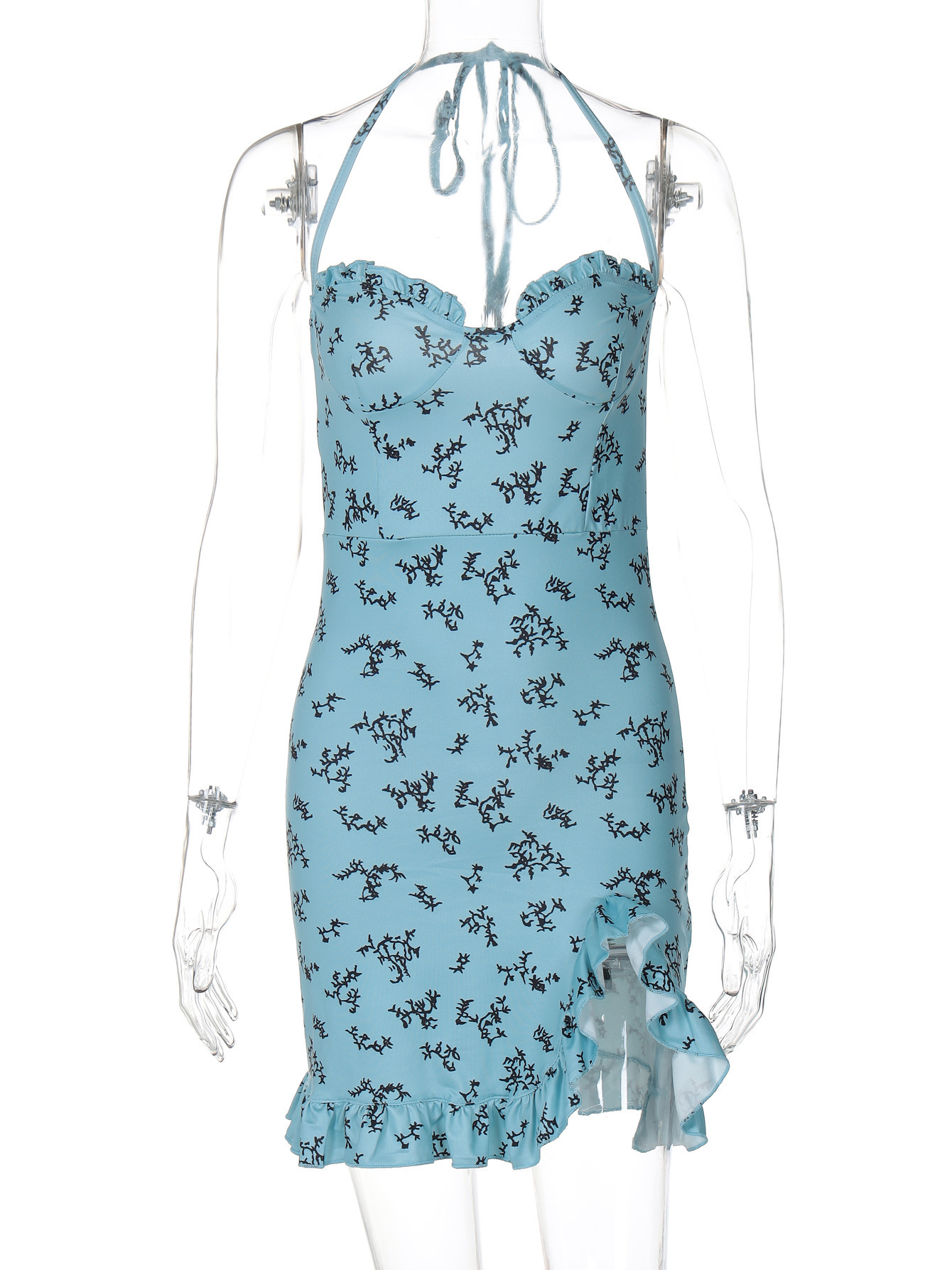Hot Selling Women's Clothing New Summer New Product Fashionable And Sexy Slim Fit Strapless Lace Up Dress