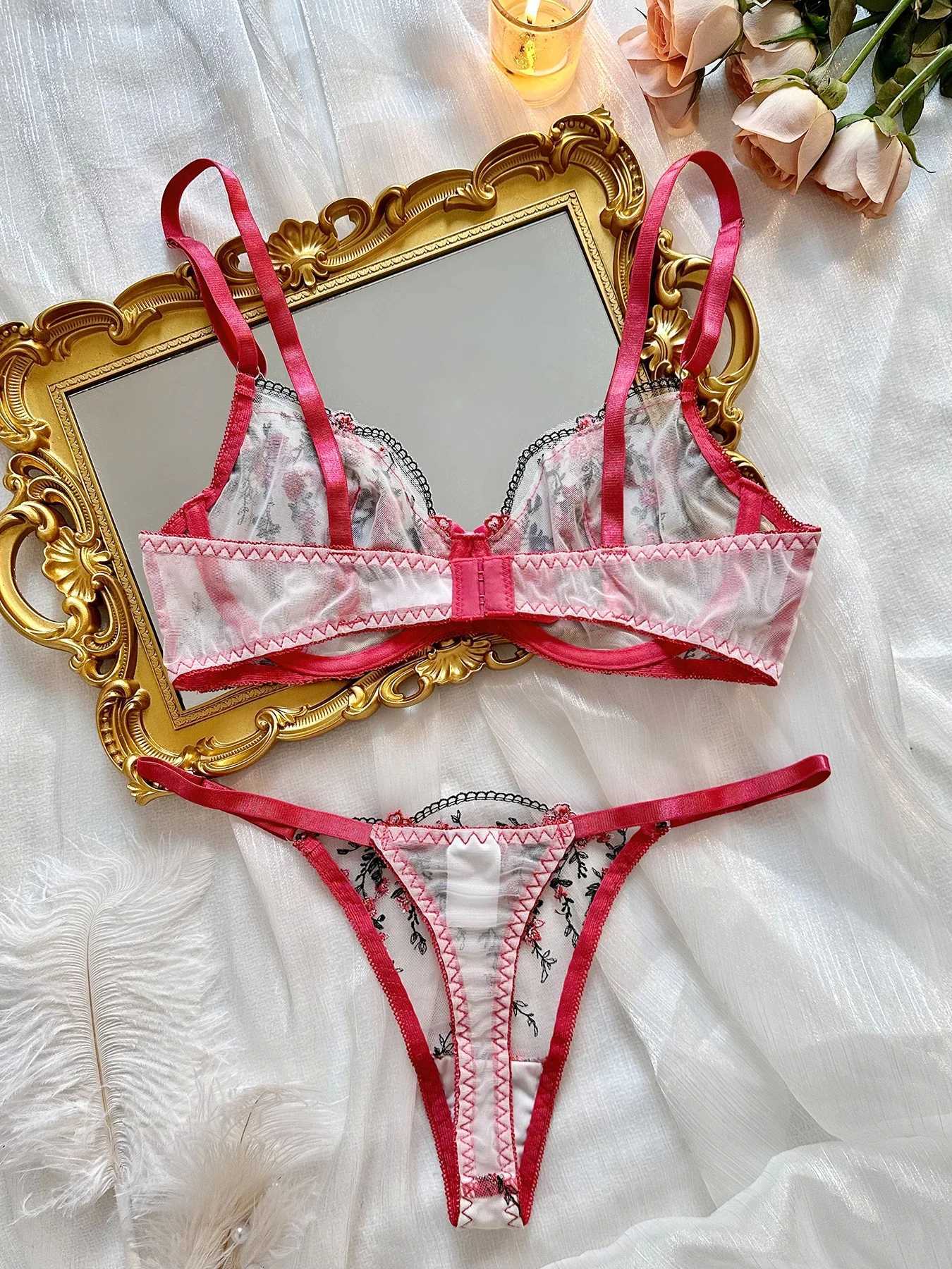 Ellolace Fairy Lingerie Beautiful Tulle Underwear Transparent Lace Exotic Sets See Through Delicate Fast Sexy Fancy IntimateXJ250301