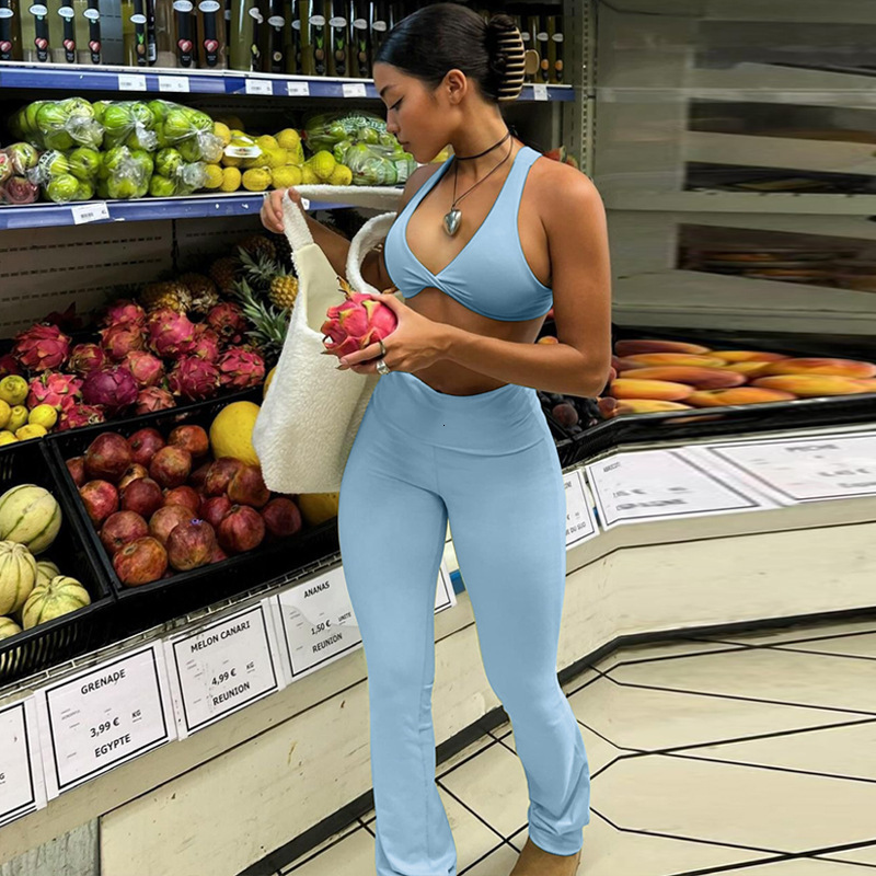 Hot Selling Women's Clothing New Summer New Product Fashionable Sports Yoga Vest Slim Fit Underwear Set