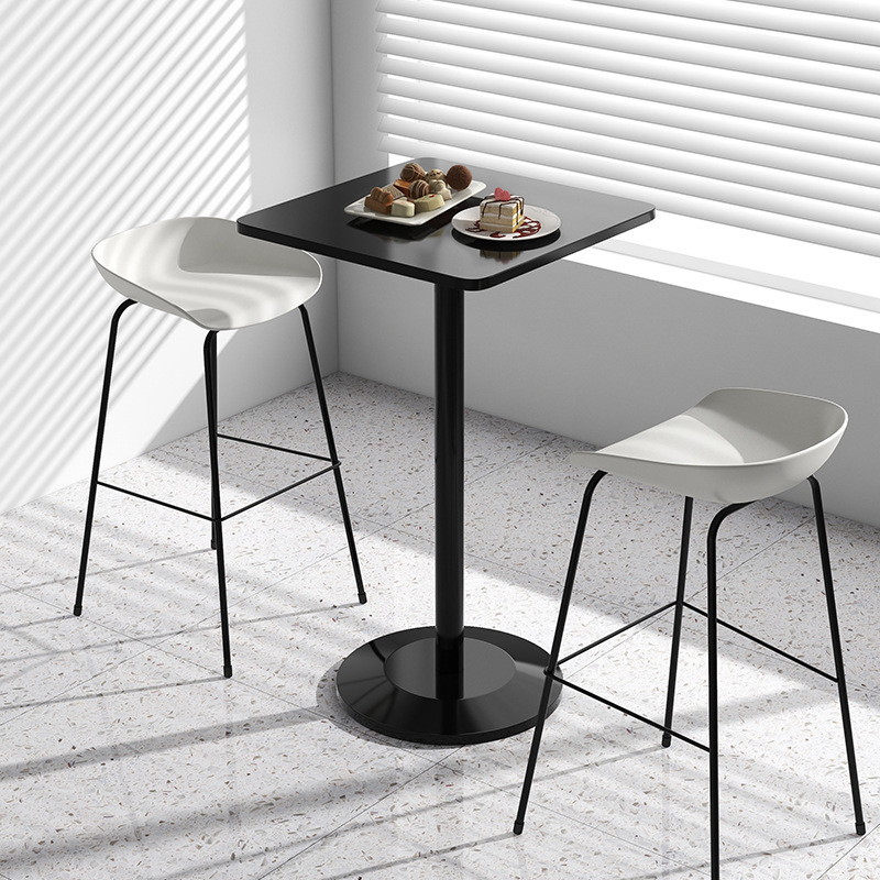 Balcony Home Bar Table Simple Milk Tea Shop Dessert Shop High Table Coffee Table Casual High Table Round Table High Table